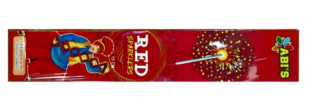 15  CM RED SPARKLERS