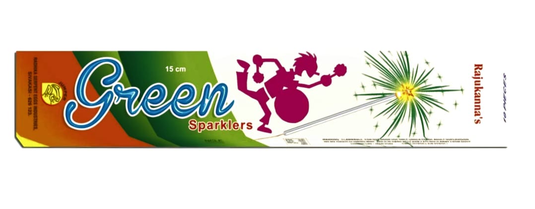 15CM GREEN SPARKLERS