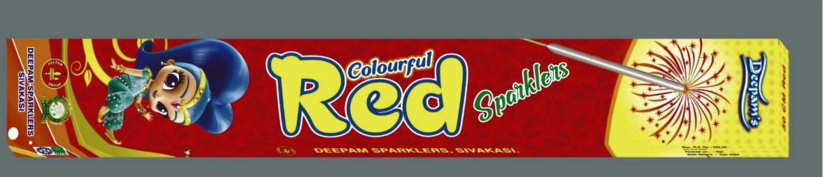 30 CM RED COLOUR SPARKLERS