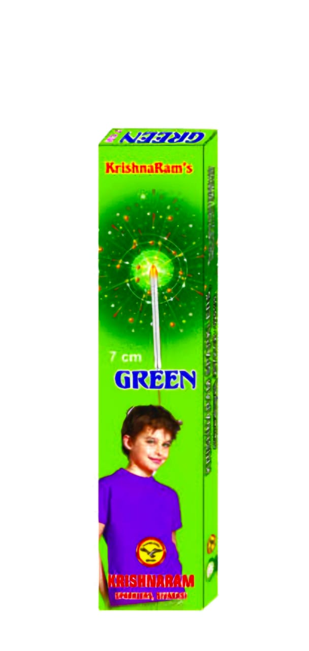 7CM GREEN COLOURS SPARKLERS