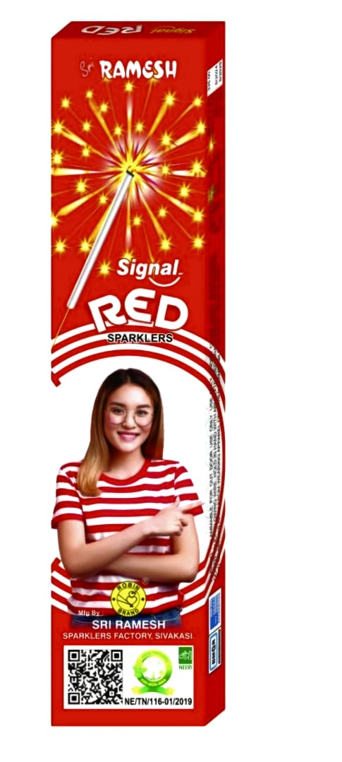 7CM RED COLOURS SPARKLERS